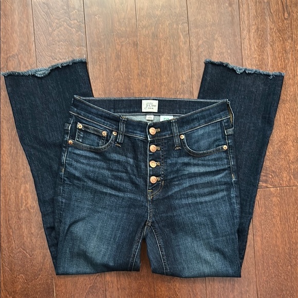 J. Crew Women’s 9” Billie Demi Boot Crop Denim Jeans, Size 26 - Picture 1 of 13